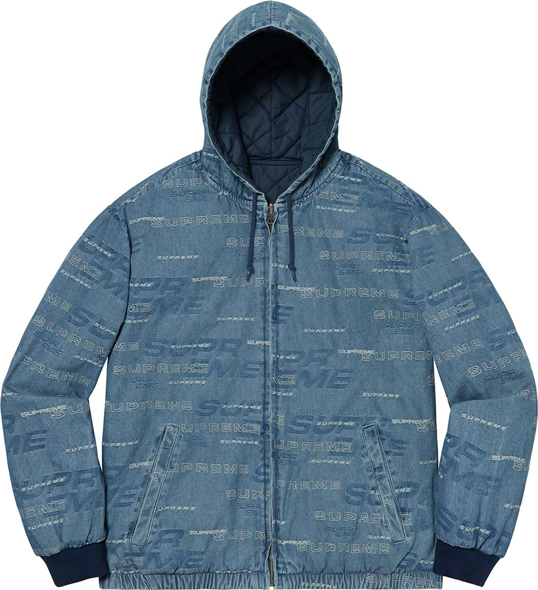 Reversible Dimensions Logo Denim Work Jacket view 12